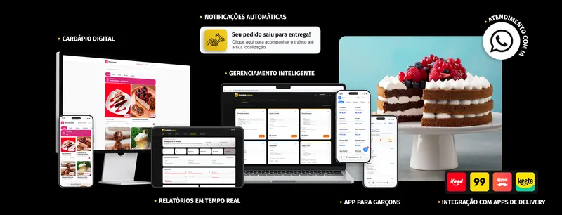 Painel da SPKR Menu para docerias: cardápio digital, pedidos e cozinha na mesma tela