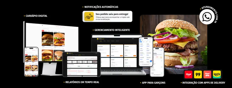 Painel da SPKR Menu para operações de delivery: cardápio digital, pedidos e cozinha na mesma tela