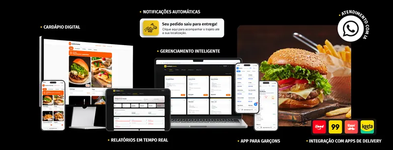 Painel da SPKR Menu para lanchonetes: cardápio digital, pedidos e cozinha na mesma tela