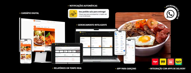 Painel da SPKR Menu para marmitarias: cardápio digital, pedidos e cozinha na mesma tela