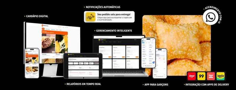 Painel da SPKR Menu para pastelarias: cardápio digital, pedidos e cozinha na mesma tela