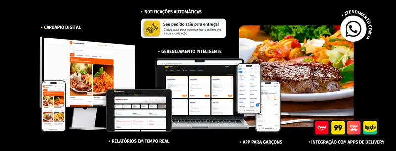 Painel da SPKR Menu para restaurantes: cardápio digital, pedidos e cozinha na mesma tela